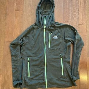 The northface zip up hooded jacket